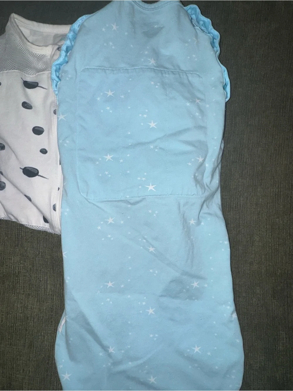 2 Happiest Baby Swaddles - Blue Star & White Dot Designs - Picture 5 of 5